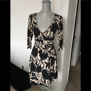 Printed Wrap Dress